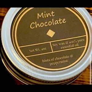 Mint chocolate candle